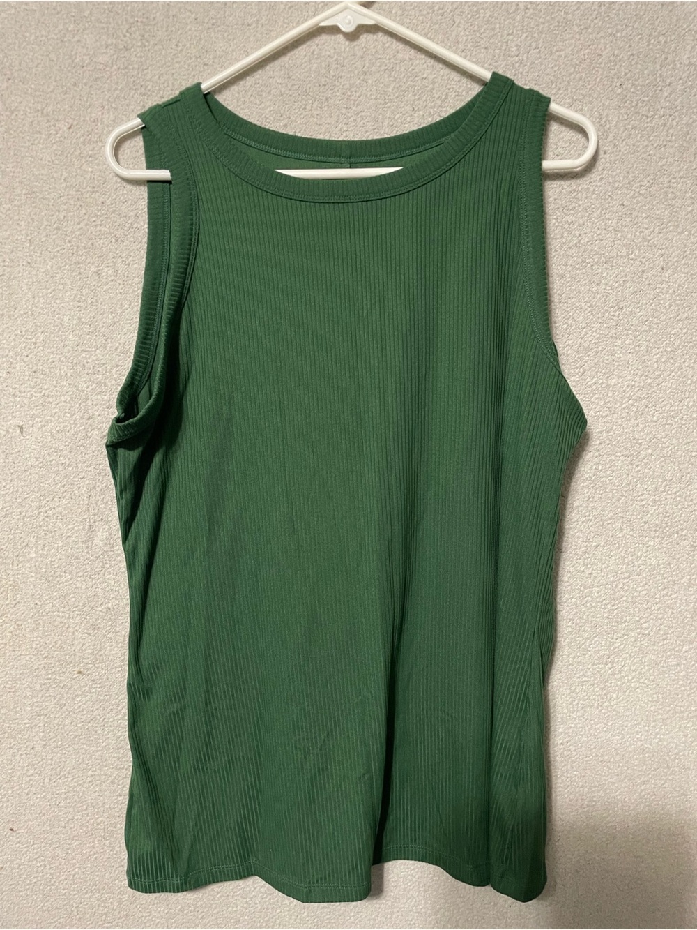 Lane Bryant Ribbed Crewneck Tank in Mustard Gold, hunter green, purple, brown - Picture 8 of 8